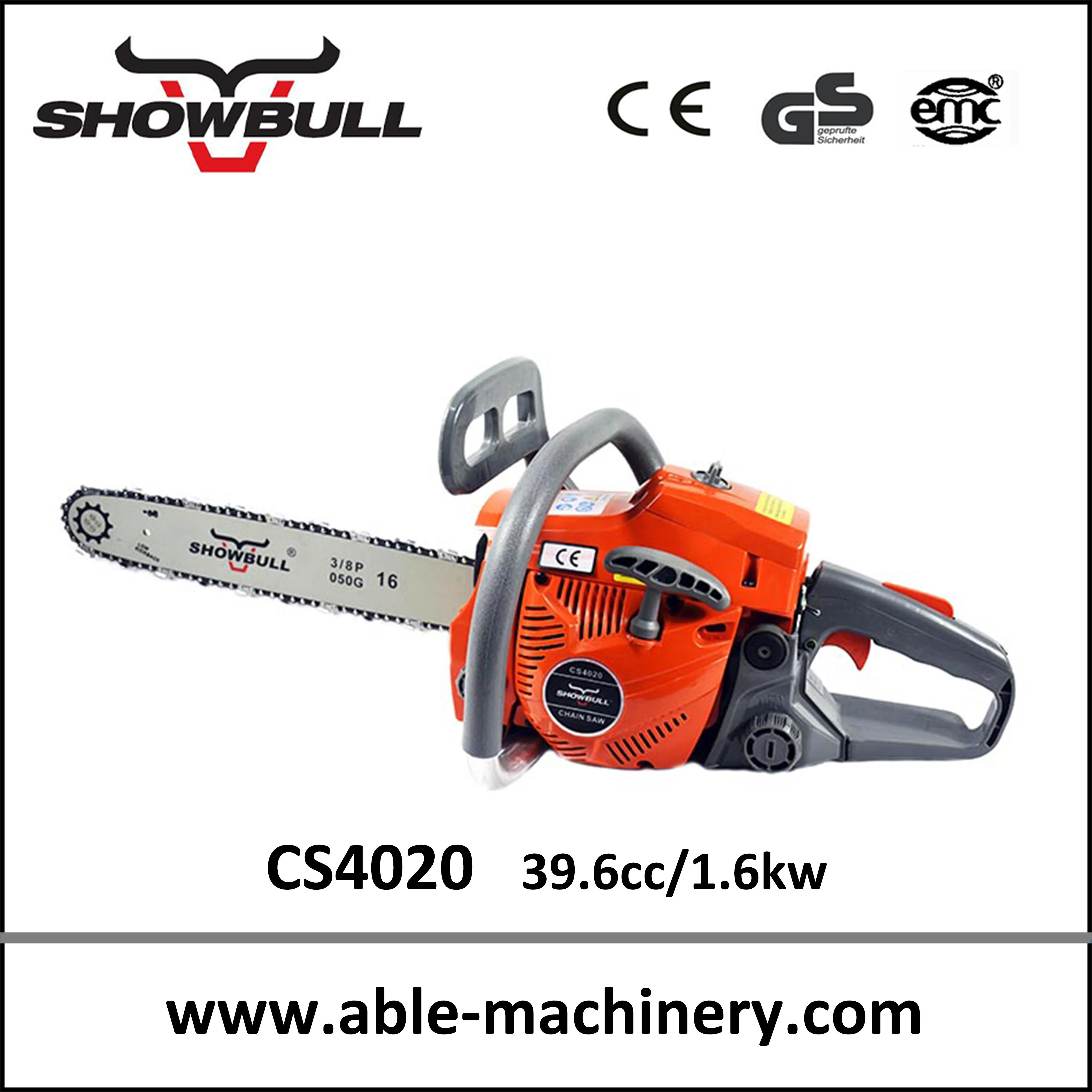 High Power 2 Stoke Gasoline Garden Tool Chainsaw with Nice Design