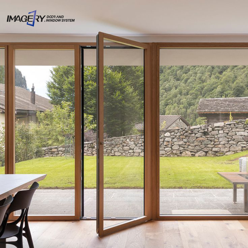 Classic Interior Room Doors Household Flat Open Aluminium Casement Doors for House