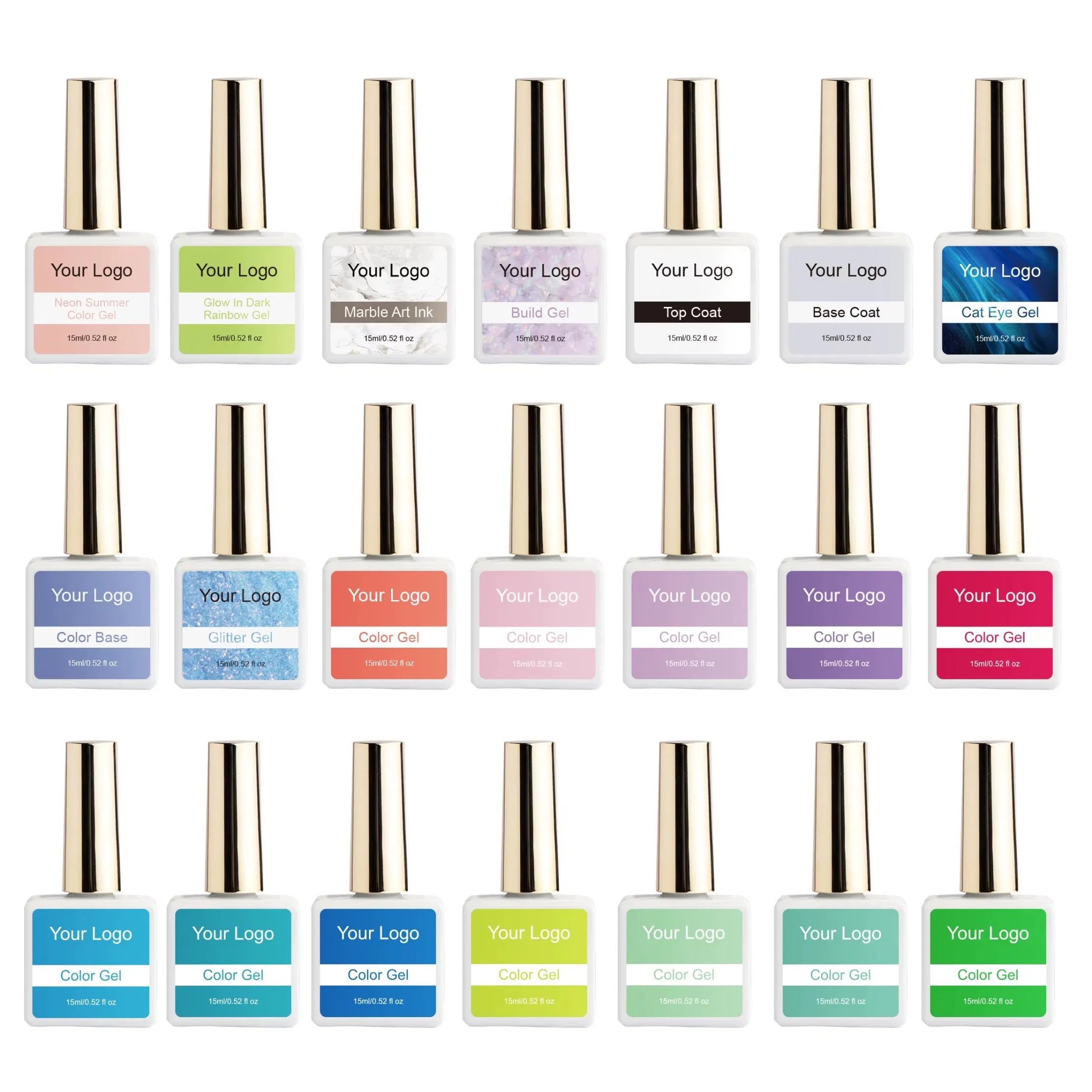Hema Free Rubber Base Gel for Nails 5 in 1 Builder Color Gel Strengthen Gel Private Label Free Samples Camouflage Base