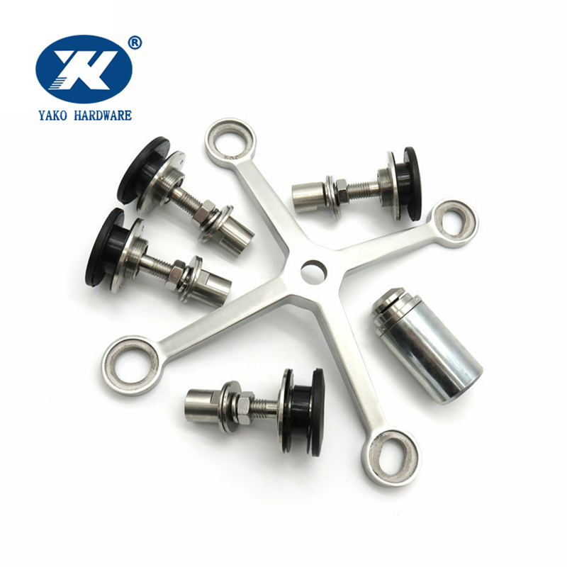 Curtain Wall 4 Arm Glass Spider Stainless Steel Spider Glass Fitting Building Spider