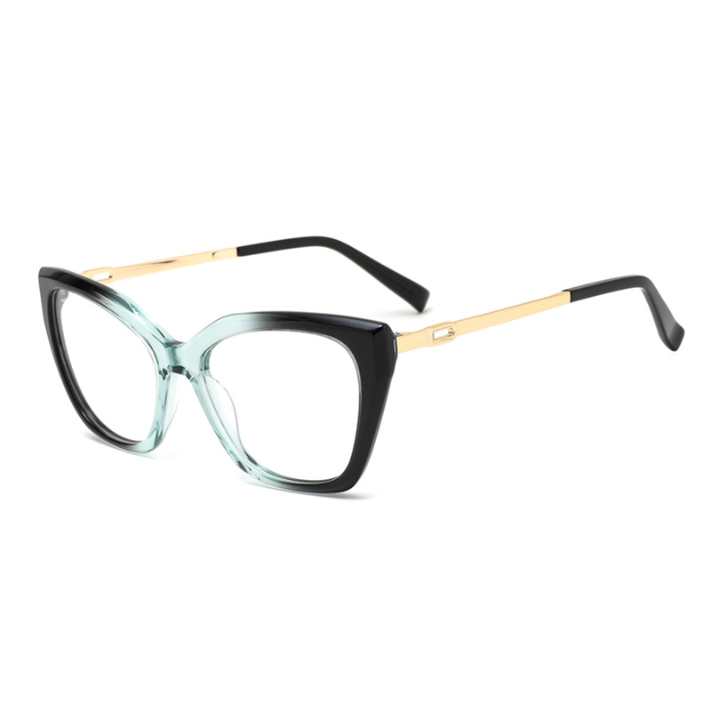 2025 Ready in Stock Fashion Gradient Color Women Glasses Frame Sexy Cat Eye Eyeglasses for Ladies