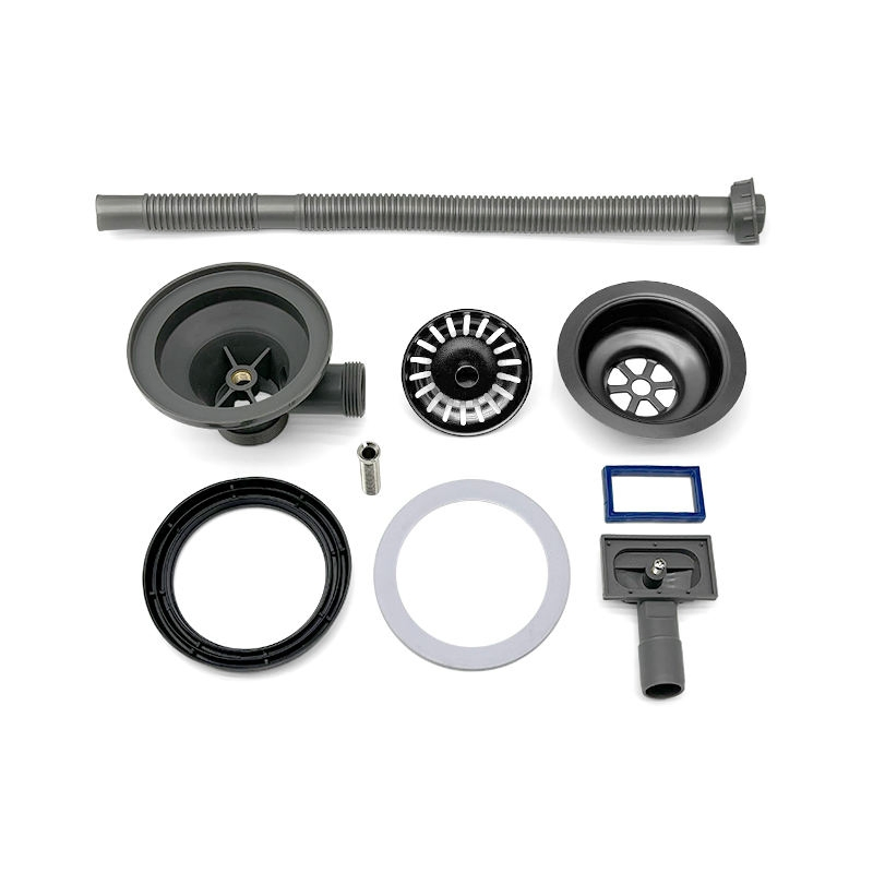 Easy-Install Stainless Steel Odor-Proof Kitchen Sink Strainer with Overflow Protection Pipe