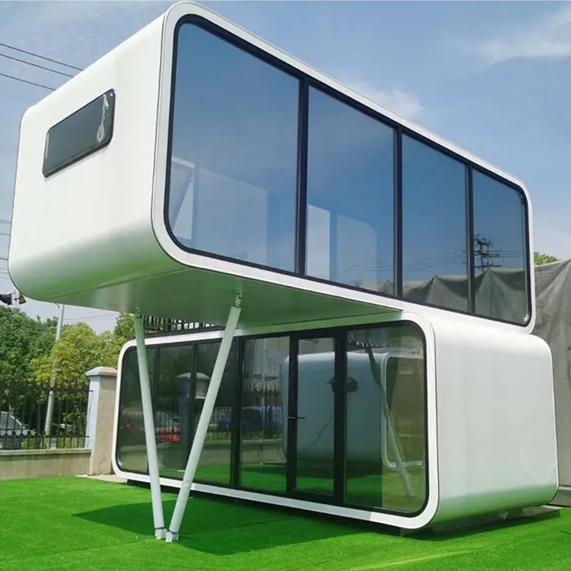 20FT 40FT Modern Luxary Movable Modular Prefab Tiny House Portable Office Pod Prefabricated Apple Cabin Capsule with Smart Control System Bathroom and Kitchen