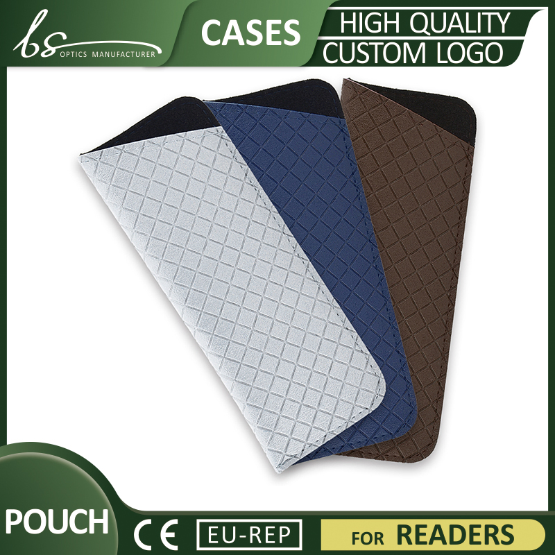 Rhombus Custom Durable Eyewear Reading Glasses Case Pouch Packaging