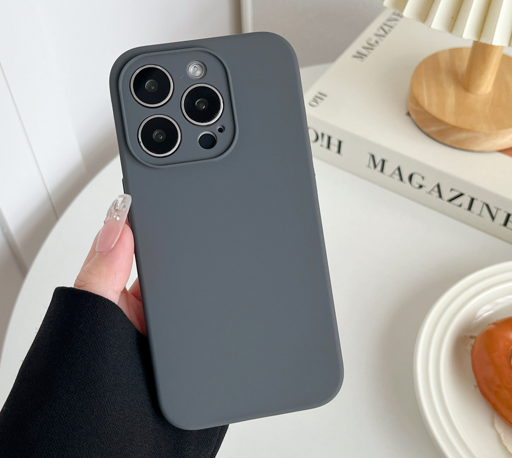 Чехол для iPhone из жидкого силикона, разноцветный