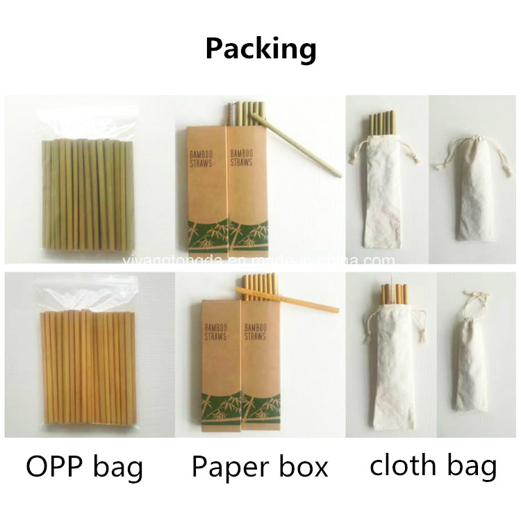 Various Sizes Biodegradable Reusable Juice Bamboo Straw