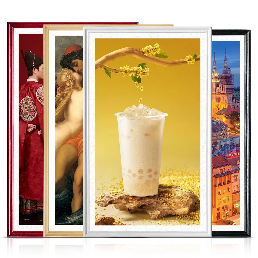 Деревянная цифровая фоторамка 27 дюймов