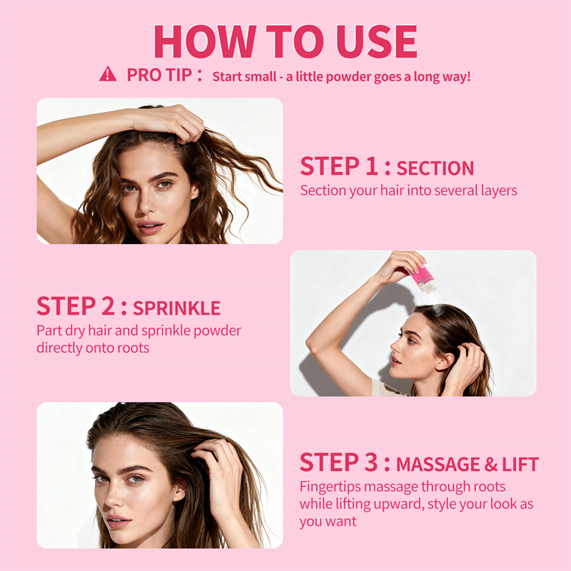 Volume Dust Powder Scented Cocount Weightless Dry Shampoo Powder Women Refresh Hair
