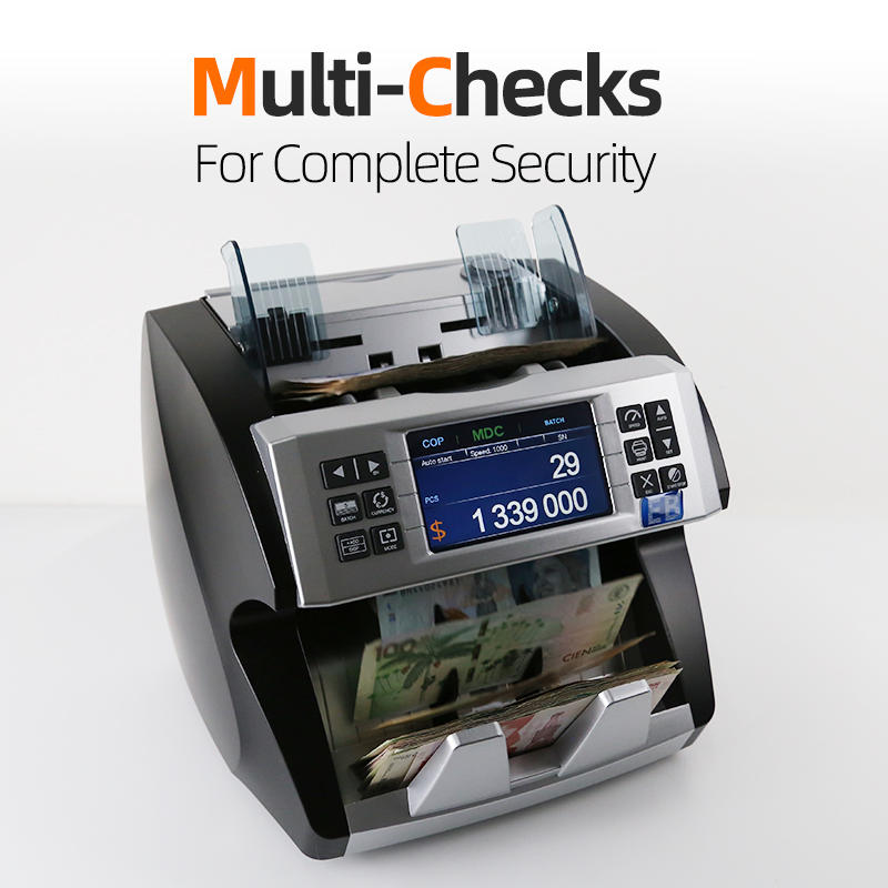 LD-7000B Advanced Dual CIS Banknote Counter Contadora De Billetes Multi-Currency Value Count Mixed Denomination