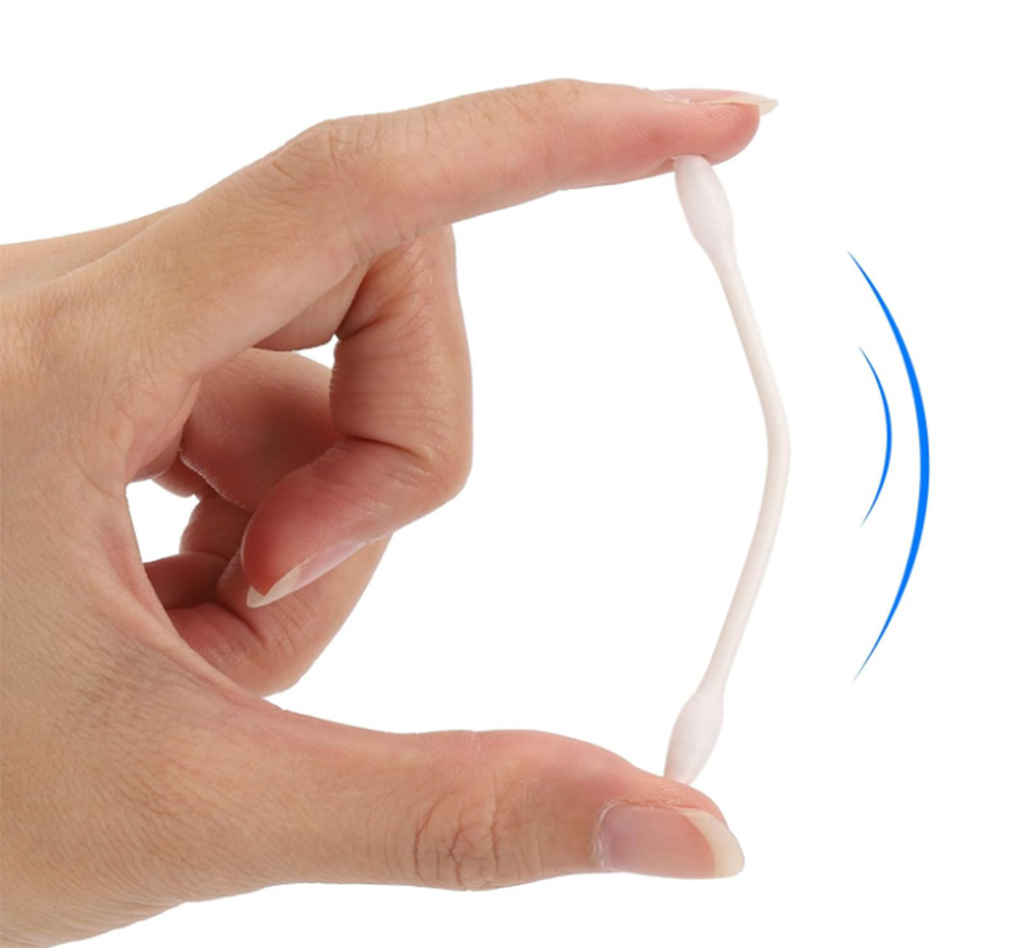 1200 Count 3" Pointed Double Precision Tip Cotton Buds Cotton Swabs for Makeup