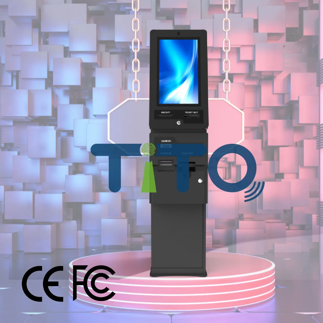 Coin Operated Game Machine Cabinet Fishing Hunter Electronic ATM Payment Redemption Kiosk