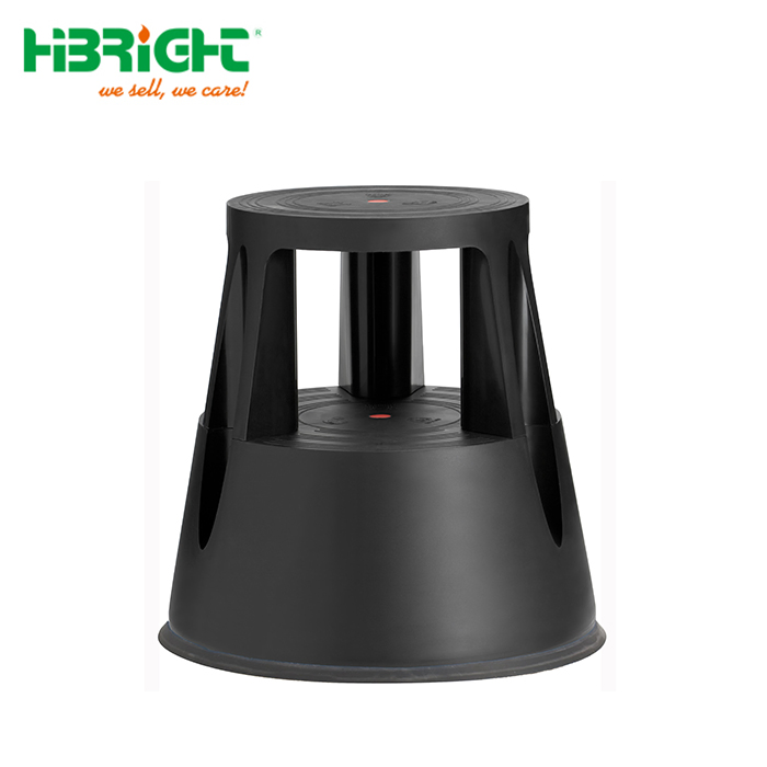 Fashion Store Office Strong Approved Plastic 2 Kick Rolling Step Ladder Stool