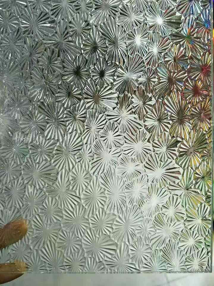 3-6mm Rain Patterned Decorative Glass-Figured Window Glass