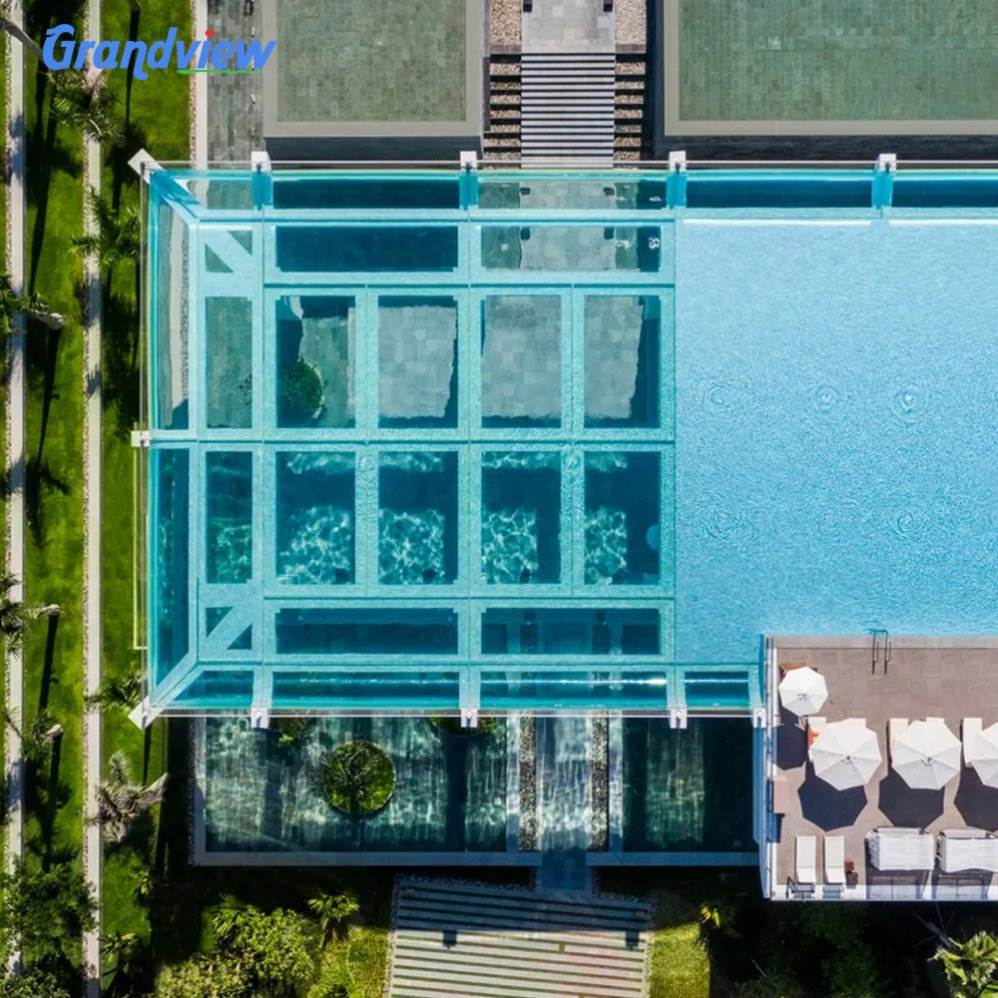 Clear Thick Large Outdoor UV Resistant Acrylic Swimming Pool Window for Sky Acrylic Swimming Pool