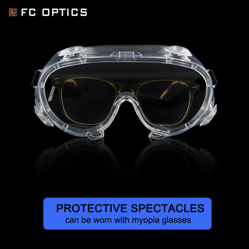 Fcg005 Anti Fog Transparent Safety Goggles for Eye Protection Glasses