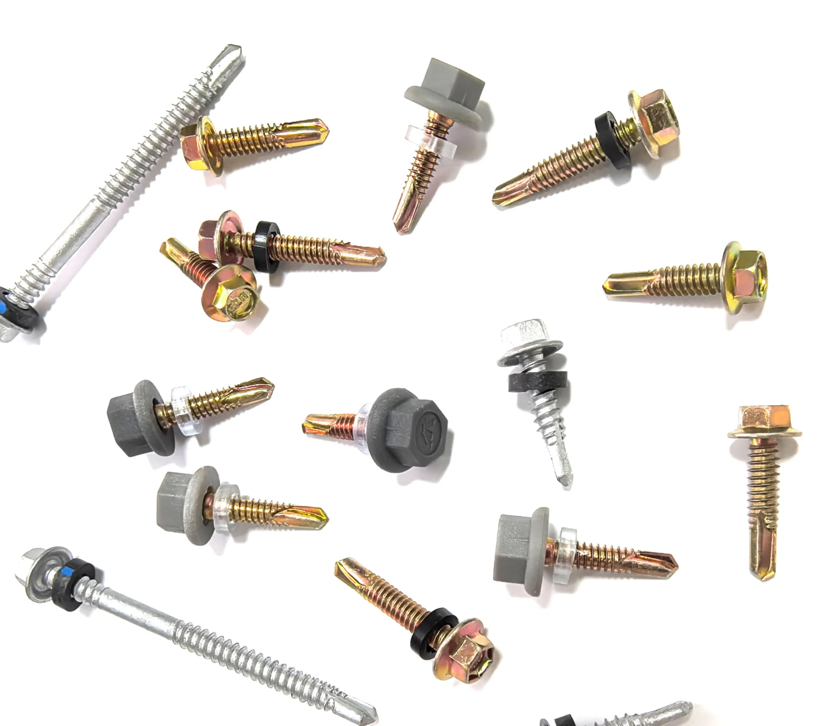 Nylon Hex Head Self-Drilling Screw/Nylon Self-Tapping Screw with Hex Head/Plastic Hex Washer Head Self-Drilling Screw