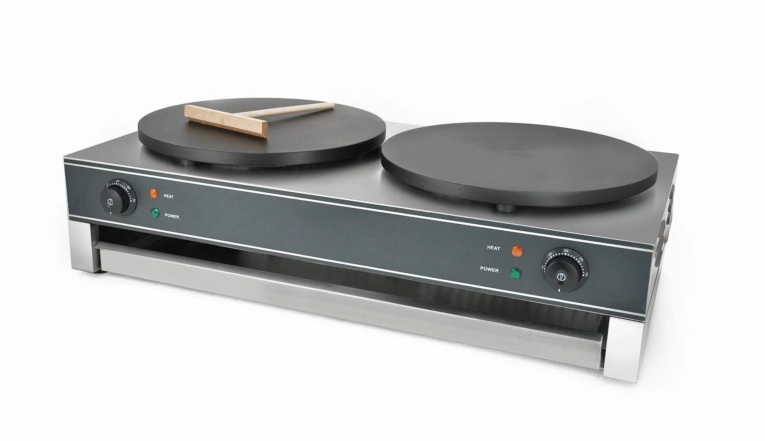 Electric Crepe Maker with Temperature Control Batter Spreader