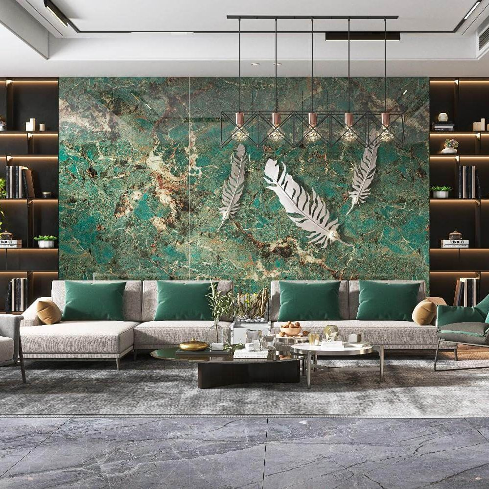 Sintered Stone Marble Porcelain Tiles 1200*2400mm Flooring Wall Tiles for Luxury Hospitality Interiors