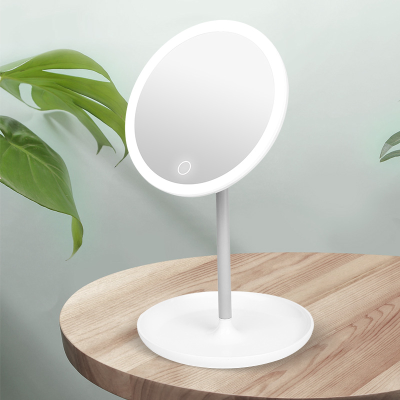 Greenfrom 5X Magnifying Vanity Mirror LED Lights 3 Lighting Modes Dimmable 90 Degree Rotation Touch Screen Gmx1609