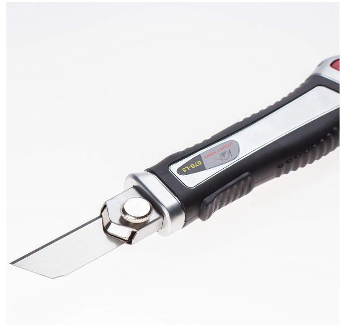 Box Cutter Utility Knife Kutir - Easy Self Loading Zinc-Alloy Heavy Duty Carpet, Rope, Cardboard Comfortable Handle Knfives