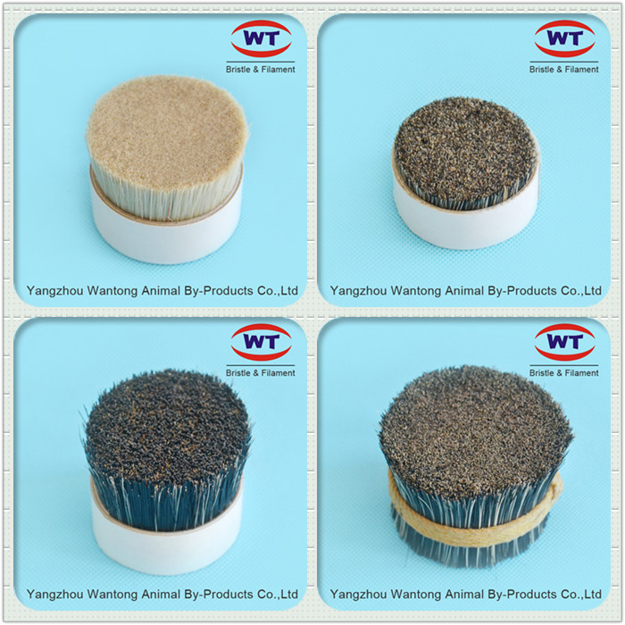 High Quality Natural Grey Cut Root Hair Bristle for Hairbrush