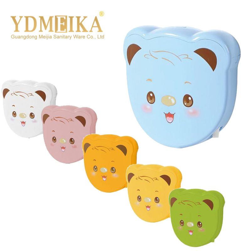 Little Bear Design School Ceramic Children's Squat Pans Colorful Kid Toilet for Bathroom Use