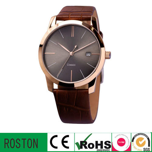 Water Resistant Man Wrist Watch with Muticfunction Movement