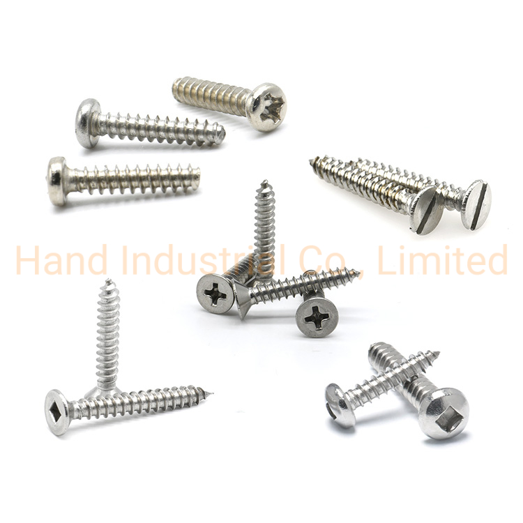 Wholesale Prrice Full Thread SS304 Hex Head Sheet Metal Self Tapping Screws