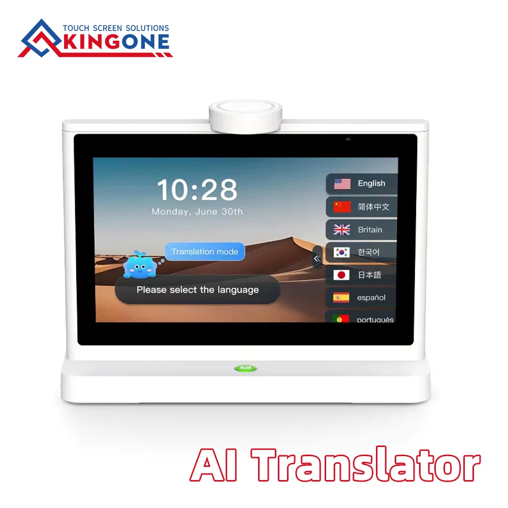 Smart Ai Language Translator 10.1 Inch Dual Screen IPS Touch Android OS 4G WiFi Face to Face Voice Translation Machine