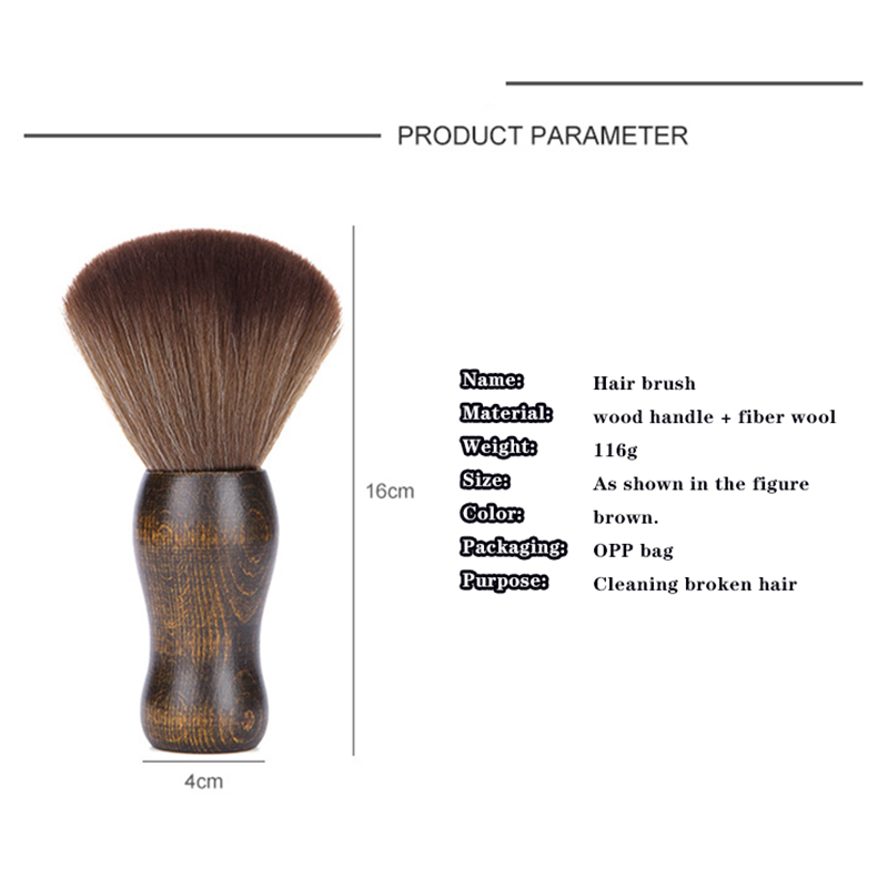 Barebr Tools Clipper Neck Duster Brush for Removing Hair During Hair Cutting Beard Trimming Shaving Brush