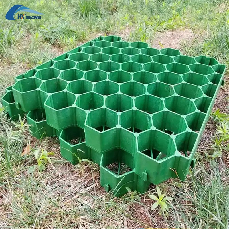 Geocell Grass Paver Gravel Grid Permeable Pavers HDPE Plastic Planting Grid for Grass Driveway Car Parking Lot