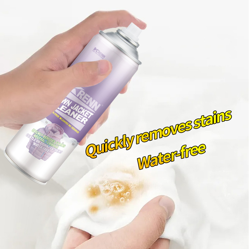 Custom Logo Down Coat Dry Cleaner Down Jacket Cleaning Agent Foam Cleaner Spray Dry Cleaner for Down Coat