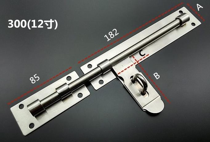 Adjustable Stainless Steel Tower Bolt Tower Door Bolt