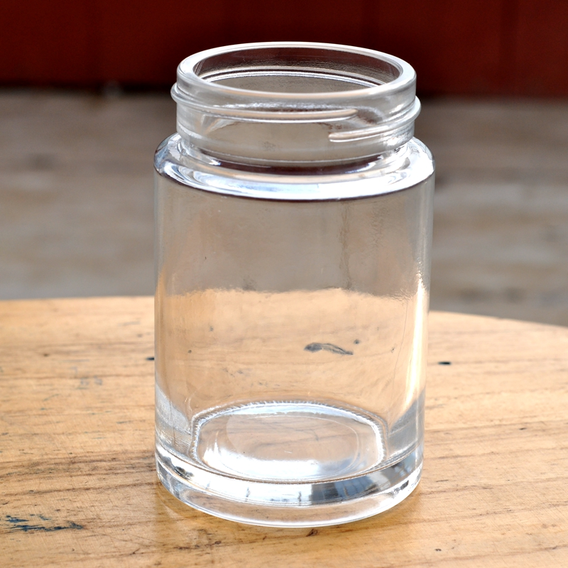 Cylinder Shape Honey Glass Jar
