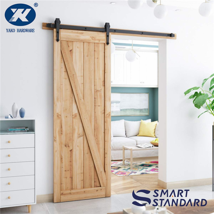 Carbon Steel Barn Door Hardware Arrow Shape Sliding Barn Door System Hardware