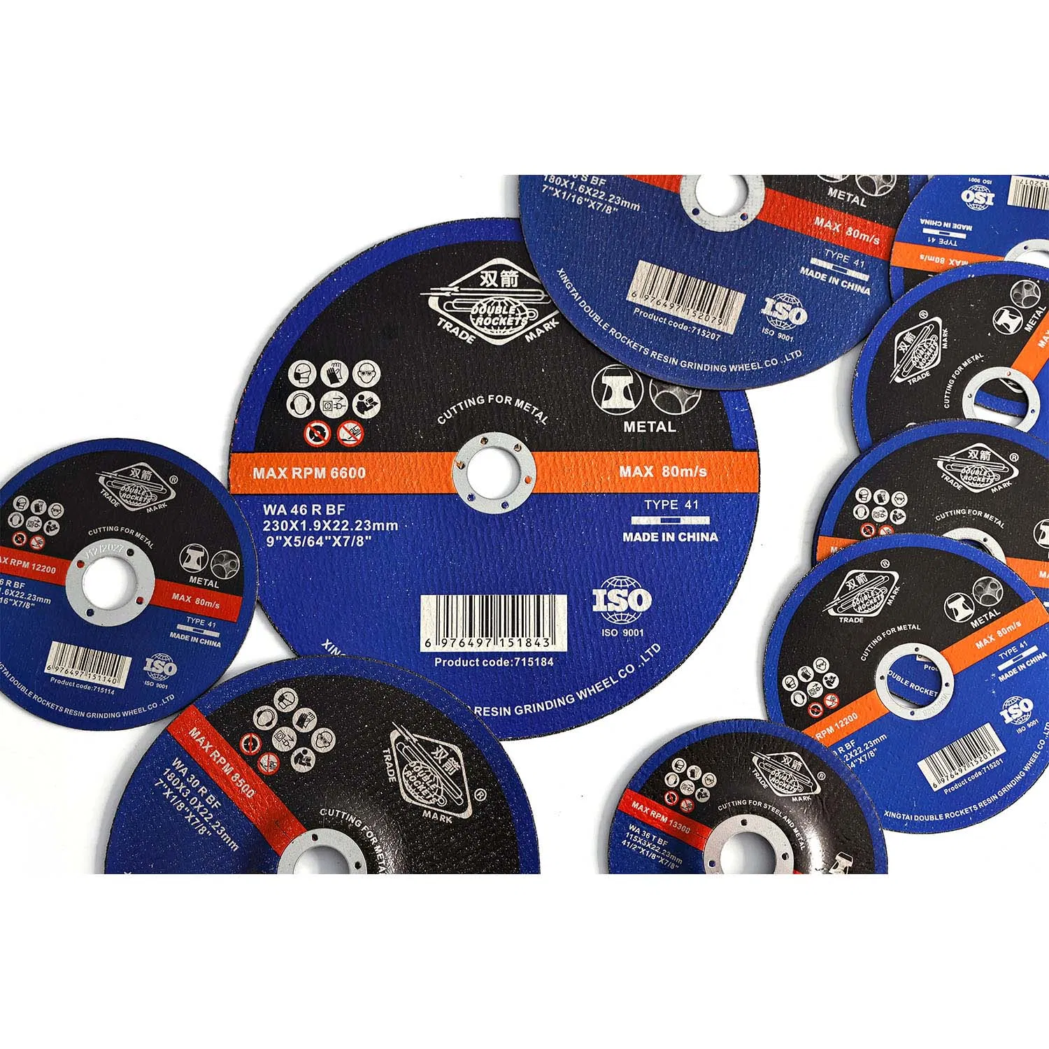 Cost Effective Long Service Life 230*1.9*22.23mm Metal Cutting Disc for Metal Stainless Steel Abrasive Grinding Disc