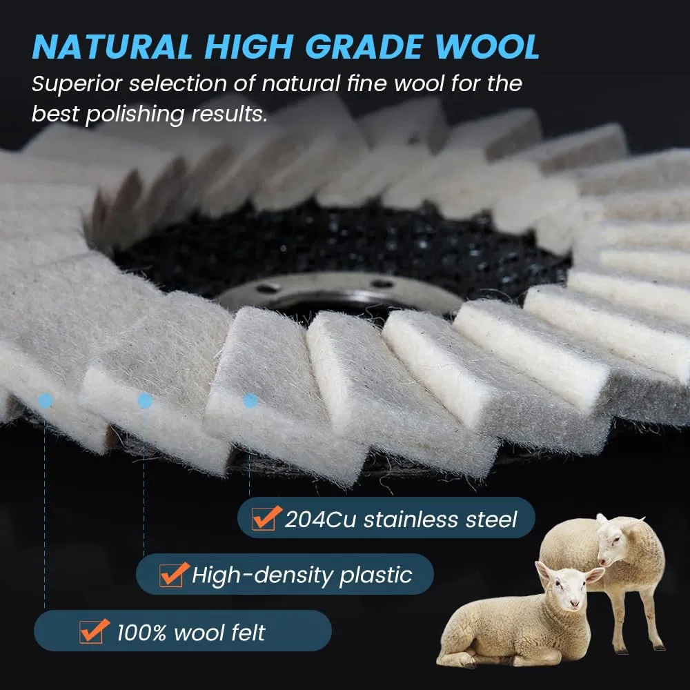 Войлочный полировальный круг 4-4.5 дюйма