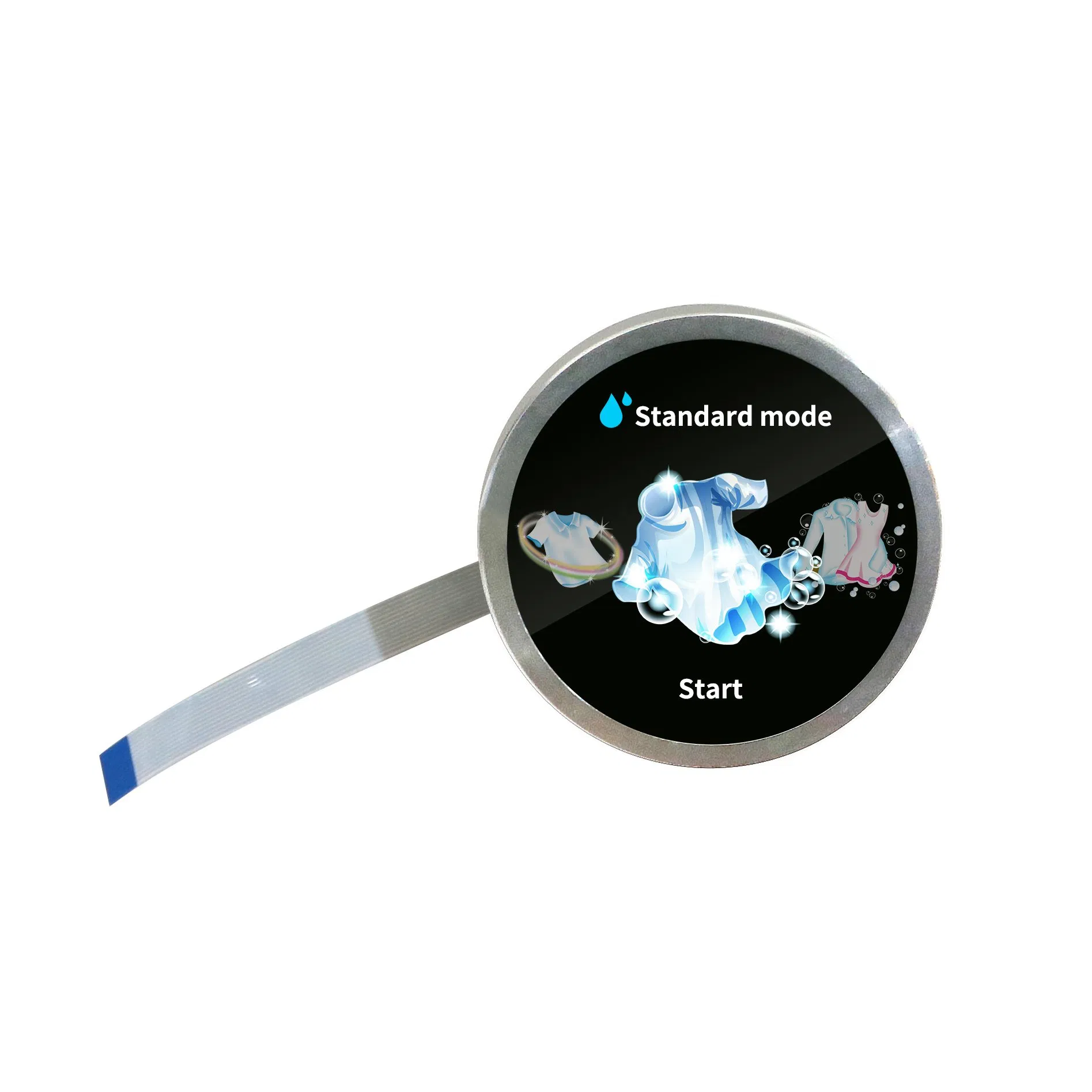 1.28 Inch Rotary Round Switch Knob LCD Screen Monitor Display for Washers, Washing Machines