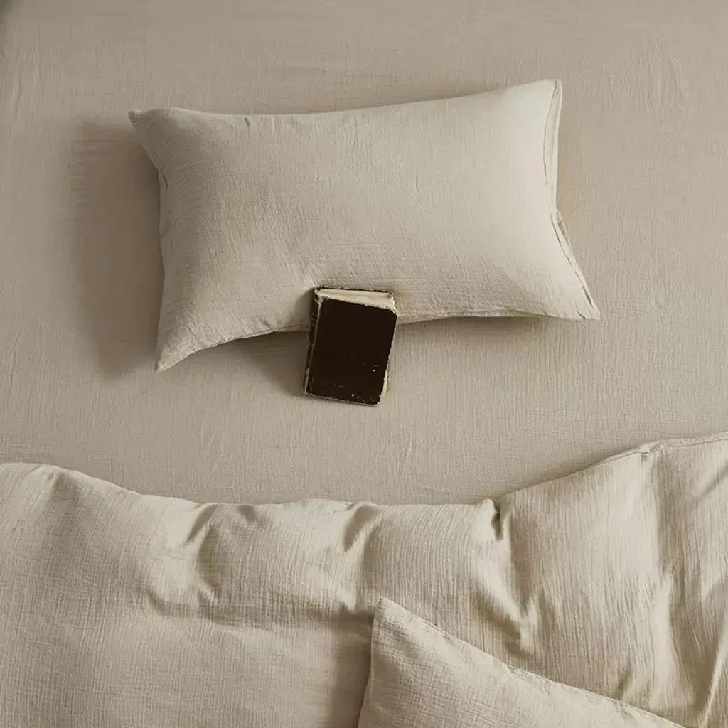 Type a Mother-and-Baby Grade Double-Layer Yarn Thickened Cotton Pillowcase