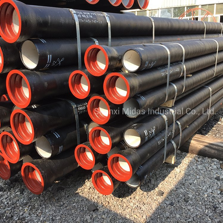 ISO 2531 Cement Lined Ductile Iron Pipe K9 100mm