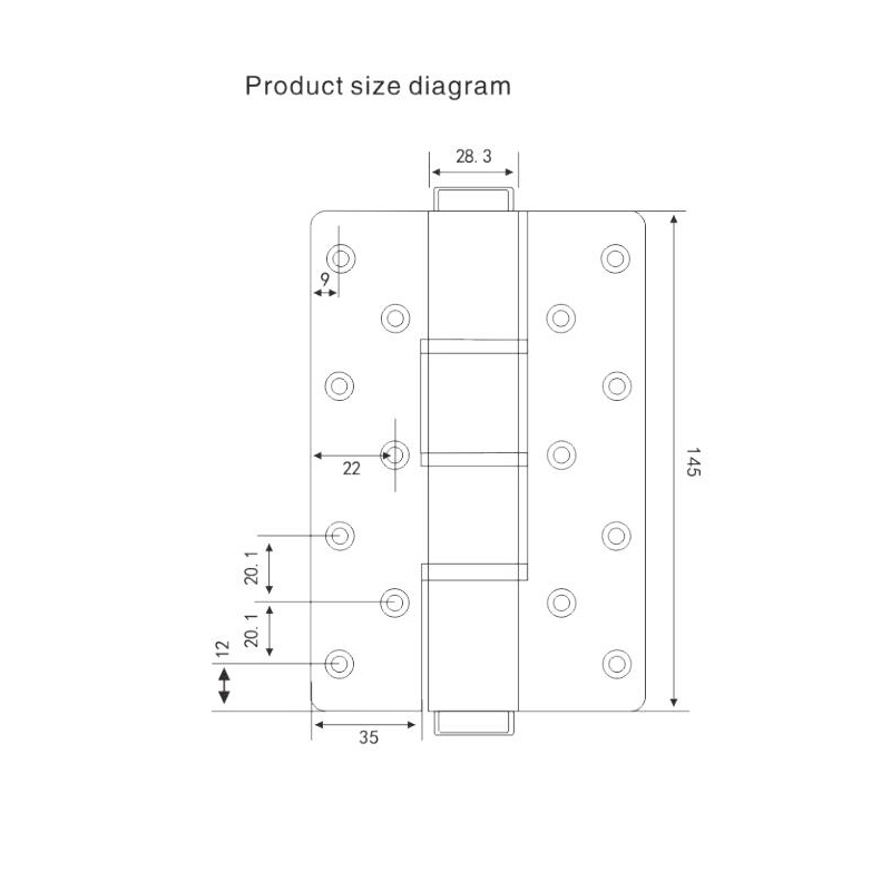 Adjustbale Speed Hydraulic Hinge Weight Capacity 40kgs
