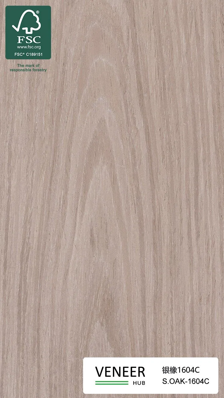 Natural Grey Oak Veneer for Decorative Paneling