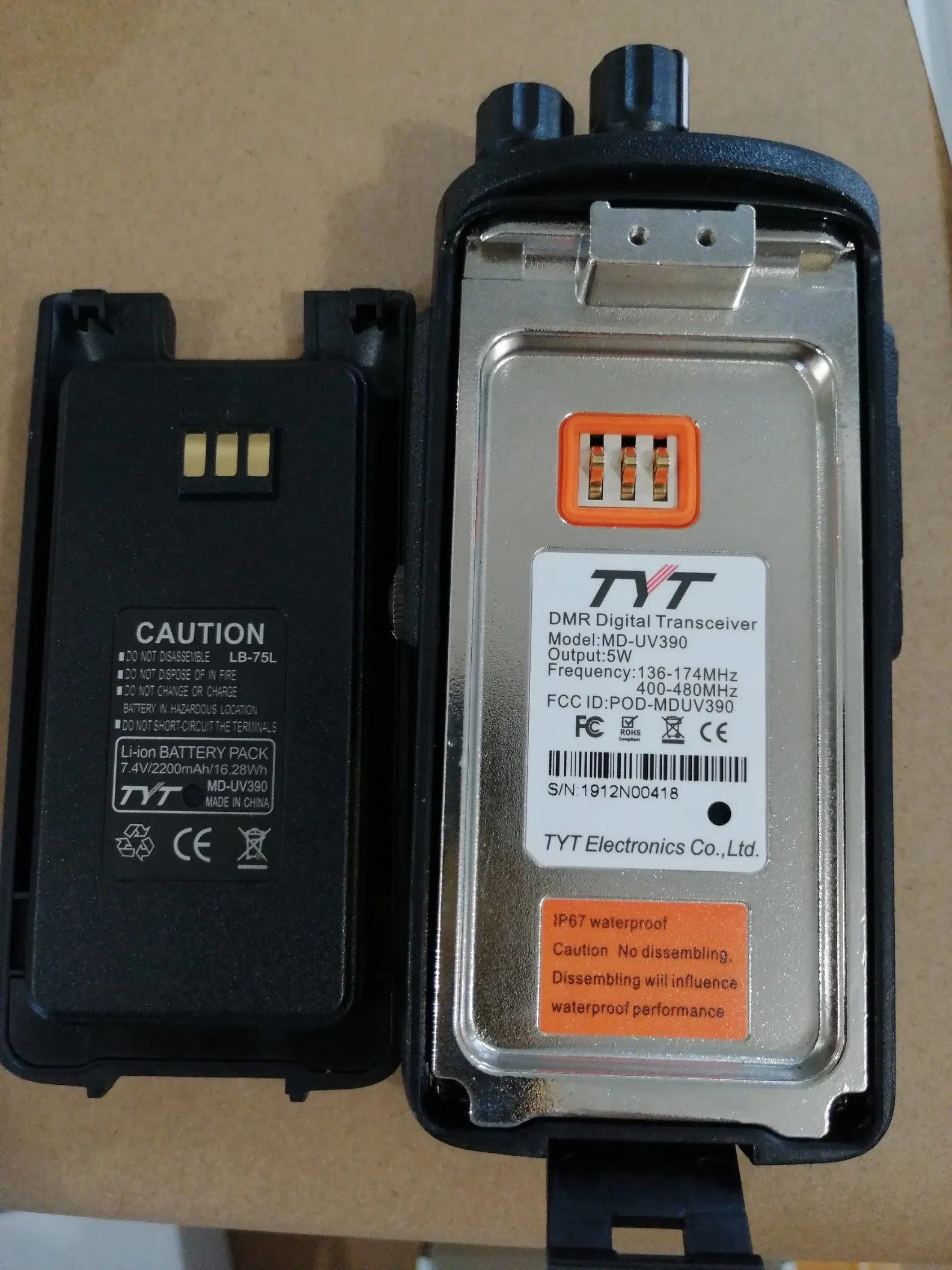 Tyt Mduv390 Dmr Walkie Talkie AES Digital Radio