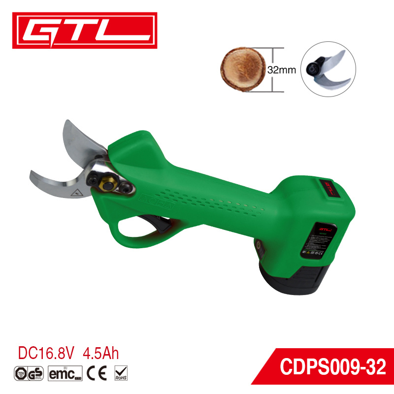 Electric Garden Pruning Shears Cordless Pruning Scissors with Rechargeable Battery Powered (CDPS009-32)