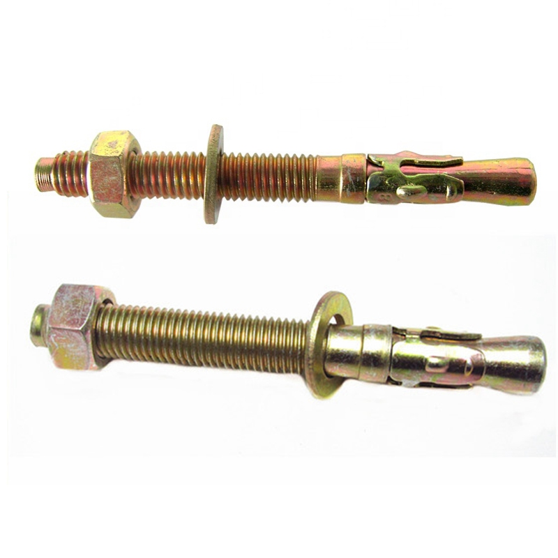 Анкерный болт M10-M18 с желтым цинковым покрытием