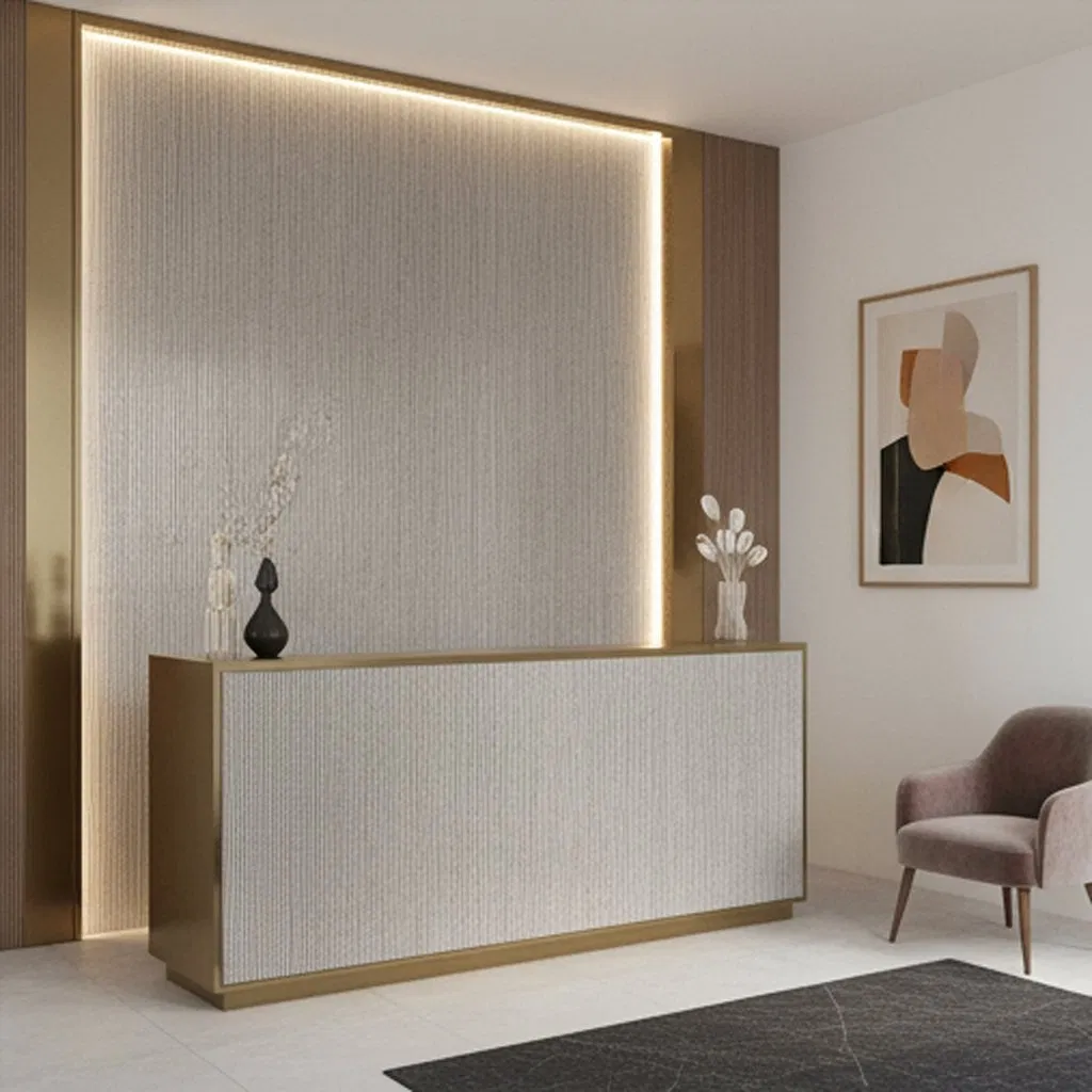 Elegant Laminated Glass Room Divider with Personalized Artistic Design