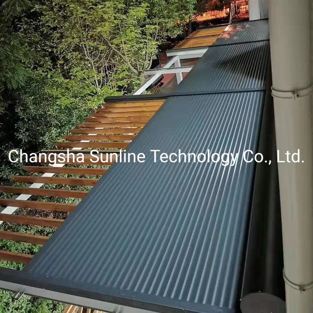 Outdoor Horizontal Aluminium Roller Shutter Automatic Retractable Awning