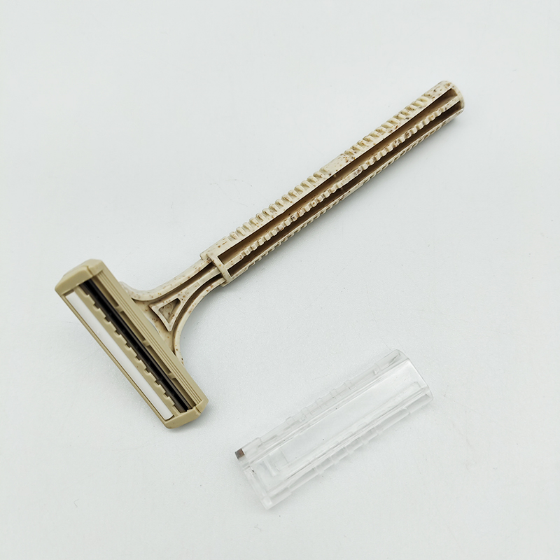 Eco Friendly Biodegradable Razor Twin Blade Manual Disposable Shaving Safety Razor