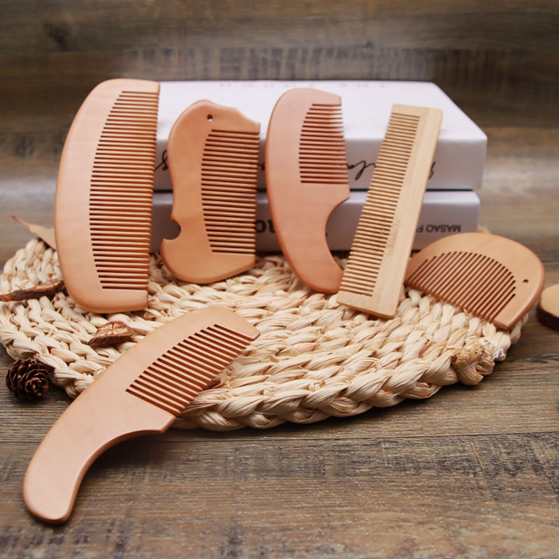 Custom Logo Eco-Friendly 5 Star Hotel Bathroom Amenities Bamboo Hair Comb