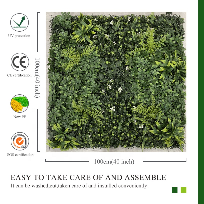 Растения искусственные вертикальные джунглевый стиль